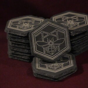 Slate Coaster - Hexagon