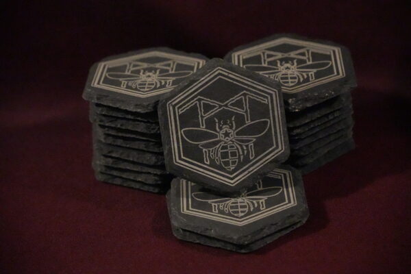 Slate Coaster - Hexagon