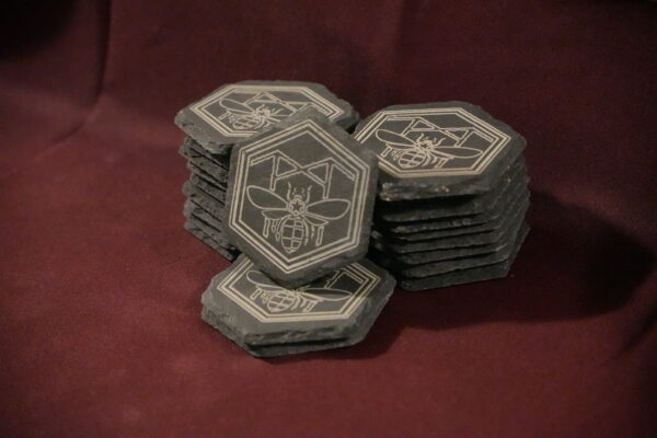 Slate Coaster - Hexagon - Image 2