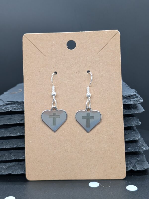 Earring Hearts - Silver