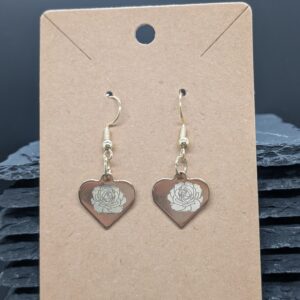 Earring Heart - Gold