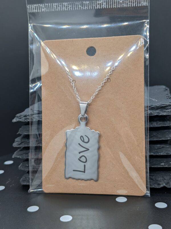 Stamp Pendant and Chain - Image 3