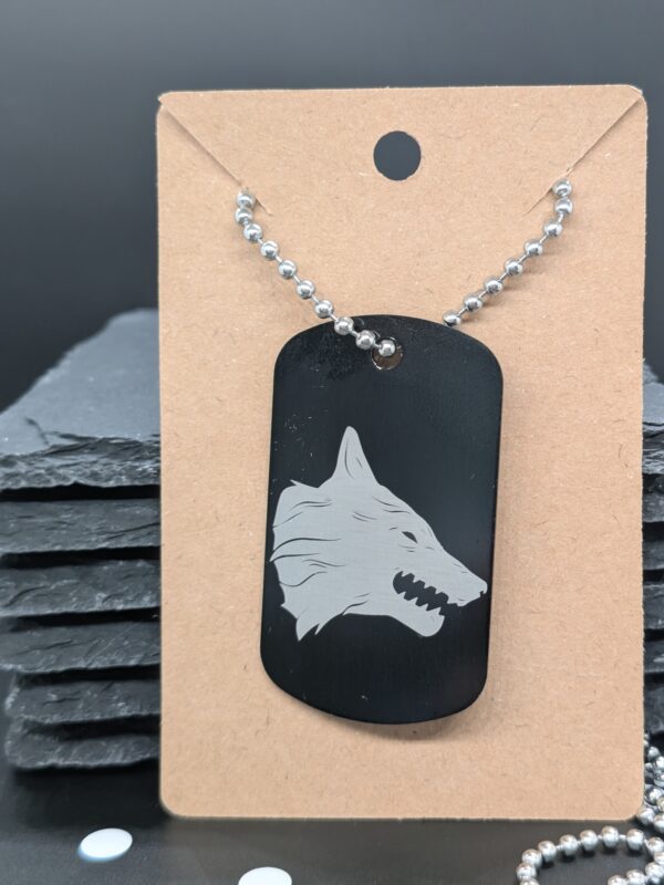 Dog Tag Pendant and Chain - Image 2